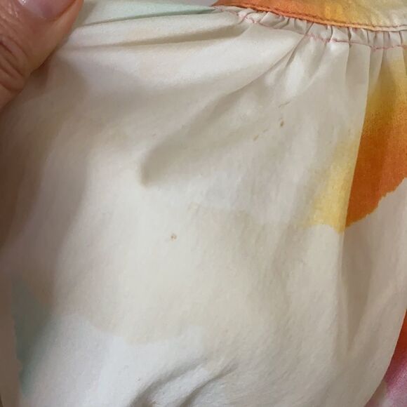 Diane Von Furstenberg | Women’s Keoni V Neck Abstract Puff Sleeve Blouse | 10 - Picture 4 of 7